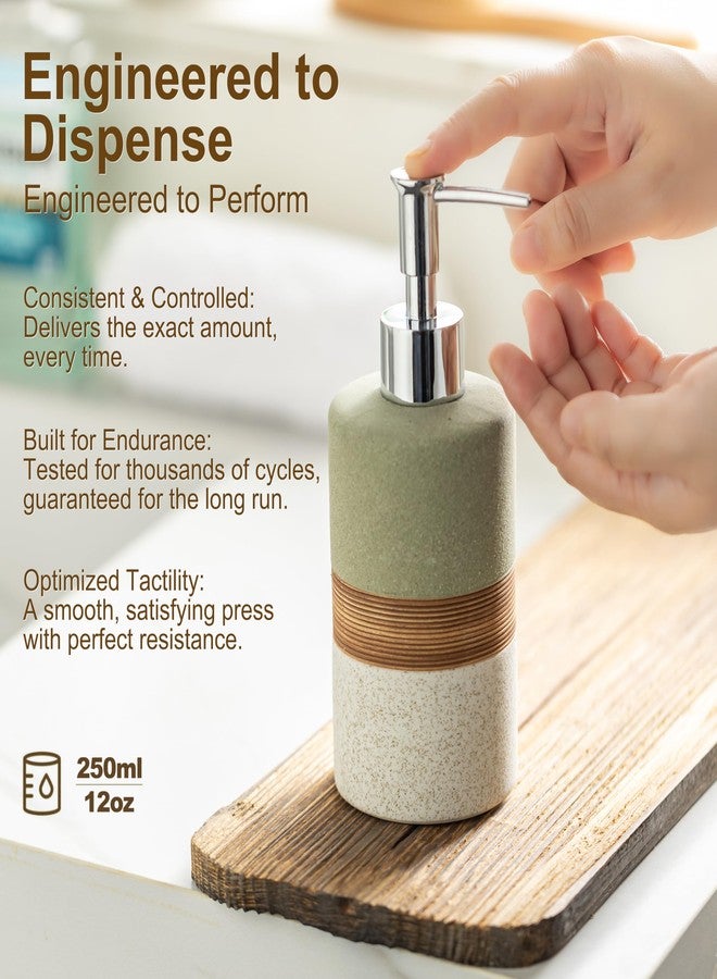 Cormomu Dish Soap Dispenser for Bathroom, Hand Soap Dispenser with Stainless Steel Pump, Includes Silicone Funnel, Non-Slip Design, Matte Finish, Kitchen Decor - Image 2