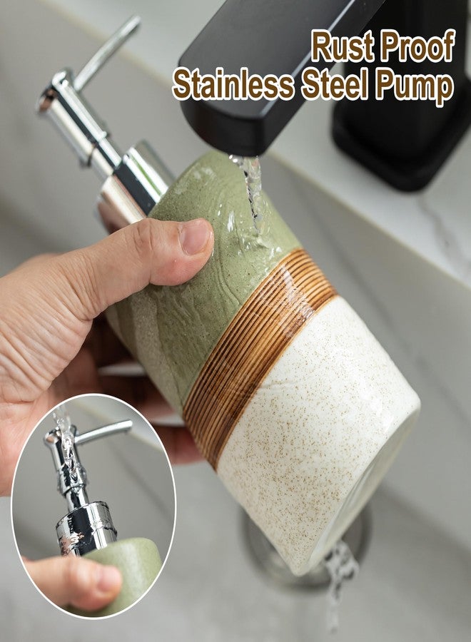 Cormomu Dish Soap Dispenser for Bathroom, Hand Soap Dispenser with Stainless Steel Pump, Includes Silicone Funnel, Non-Slip Design, Matte Finish, Kitchen Decor - Image 5