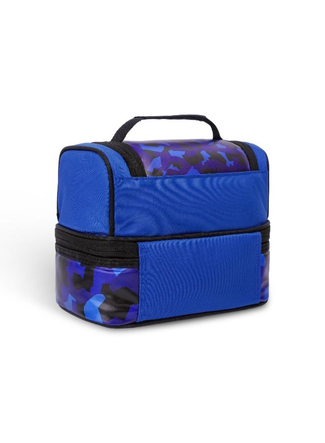 PlayStation Official Licensed Insulated Lunch Bag – Blue Camo Dual Compartment Gamer Lunch Box - Image 3