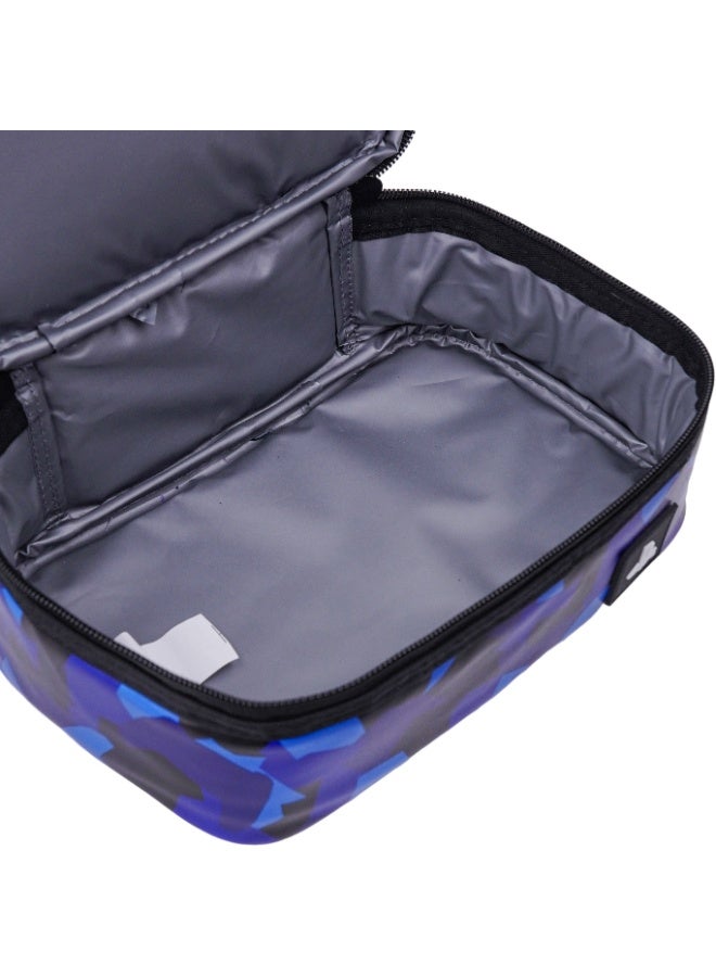 PlayStation Official Licensed Insulated Lunch Bag – Blue Camo Dual Compartment Gamer Lunch Box - Image 4