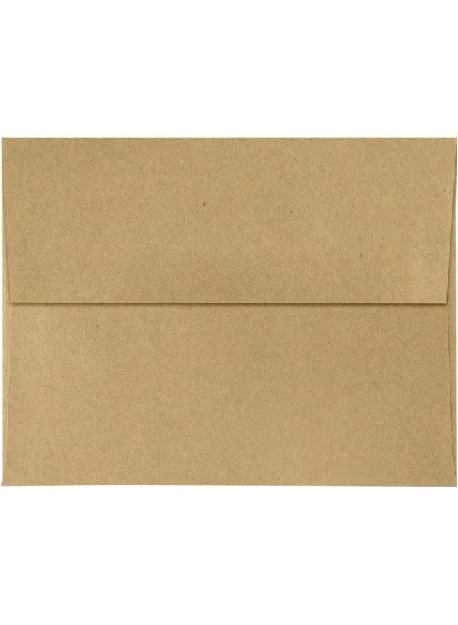 LUXPaper A4 Invitation Envelopes for 4 x 6 Cards in 70 lb. Grocery Bag, Printable Envelopes for Invitations, 50 Pack, Envelope Size 4 1/4 x 6 1/4 (Brown) - Image 2
