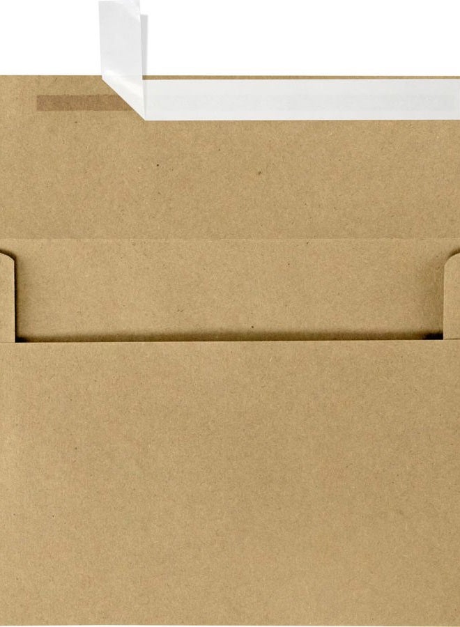 LUXPaper A4 Invitation Envelopes for 4 x 6 Cards in 70 lb. Grocery Bag, Printable Envelopes for Invitations, 50 Pack, Envelope Size 4 1/4 x 6 1/4 (Brown) - Image 1