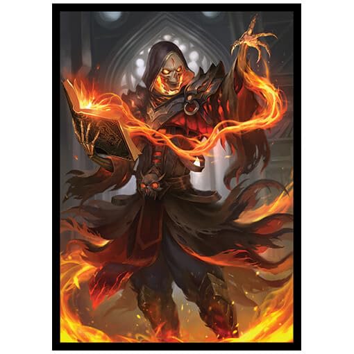 Fantasy North Cinderbones The Risen Flame 100 Smooth Matte TCG Trading Card Sleeves Fits Magic MTG Commander Pokemon and Other Card Games Playing Card Sleeves - Image 1