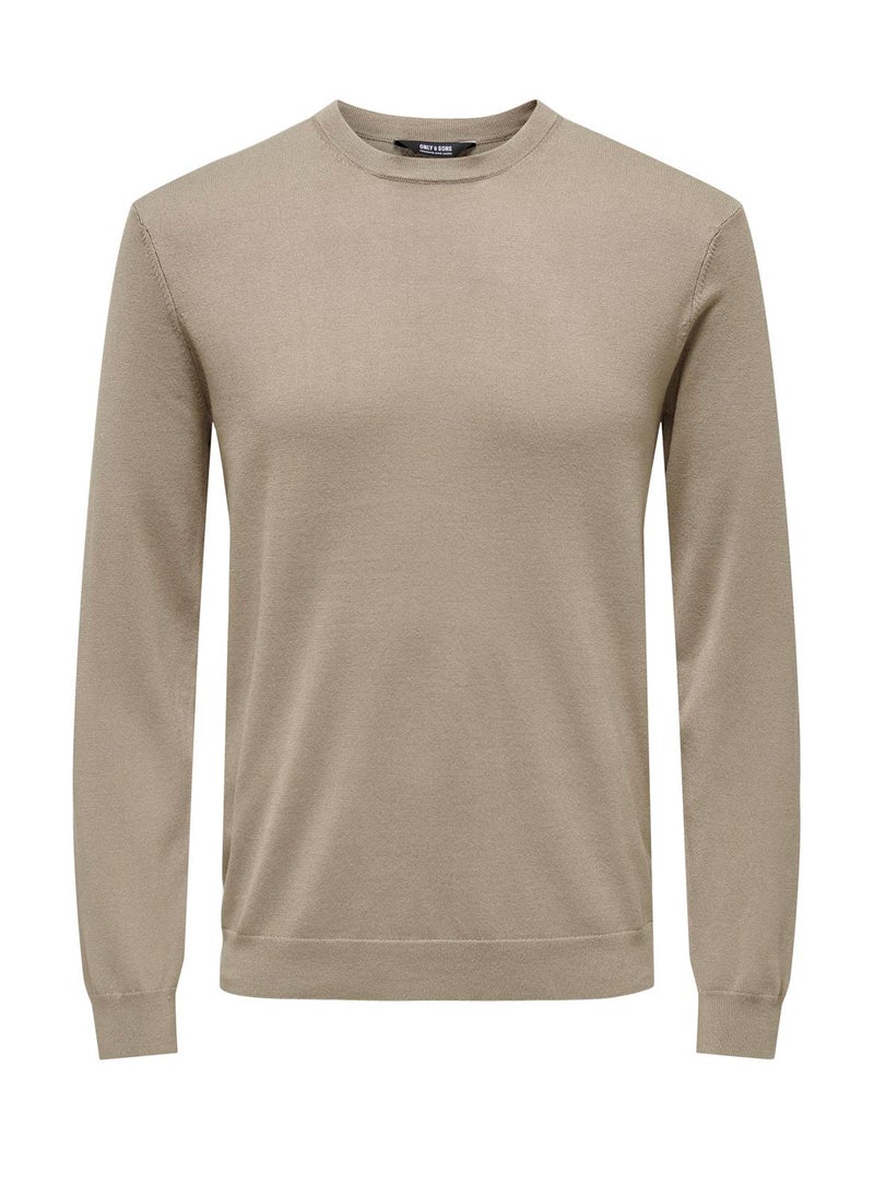 Only & Sons - Swyler Essential Crew Neck  Knited Sweatshirts - Image 1