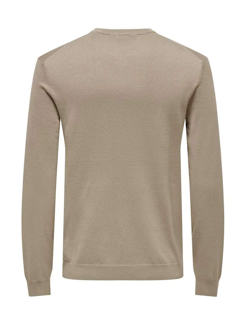 Only & Sons Swyler Essential Crew Neck  Knited Sweatshirts