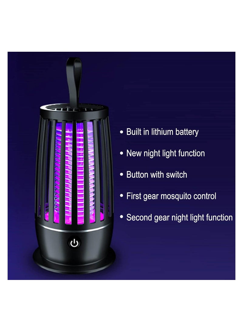 SYOSI Electric Bug Zapper - Indoor Outdoor Mosquito Killer, 3000V High Voltage UV Light Insect Zapper, Waterproof Fly Trap with USB Cable, for Home, Patio, Backyard, and Camping (White-Not Waterproof) - Image 3