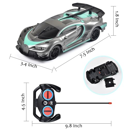 Tuko Remote Control Car Toys RC Toys for 3 Years Old Boy and Girl Gift Gray - Image 5