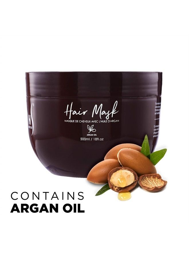Herstyler Argan Oil Hair Mask - Hair Mask For Dry Damaged Hair and Growth - Deep Conditioning Argan Oil Har Mask - Curly Hair Mask for Limp Dull Hair - Anti-Frizz Hair Mask - Image 3