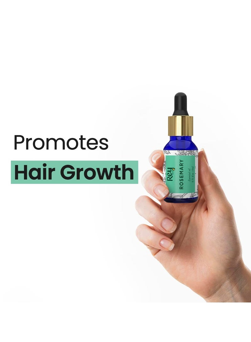 ري زيت الروزماري العطري لنمو الشعر علاجي 100% طبيعي للشعر والبشرة والجسم من ري ناتشورالز 15 مل - Image 3