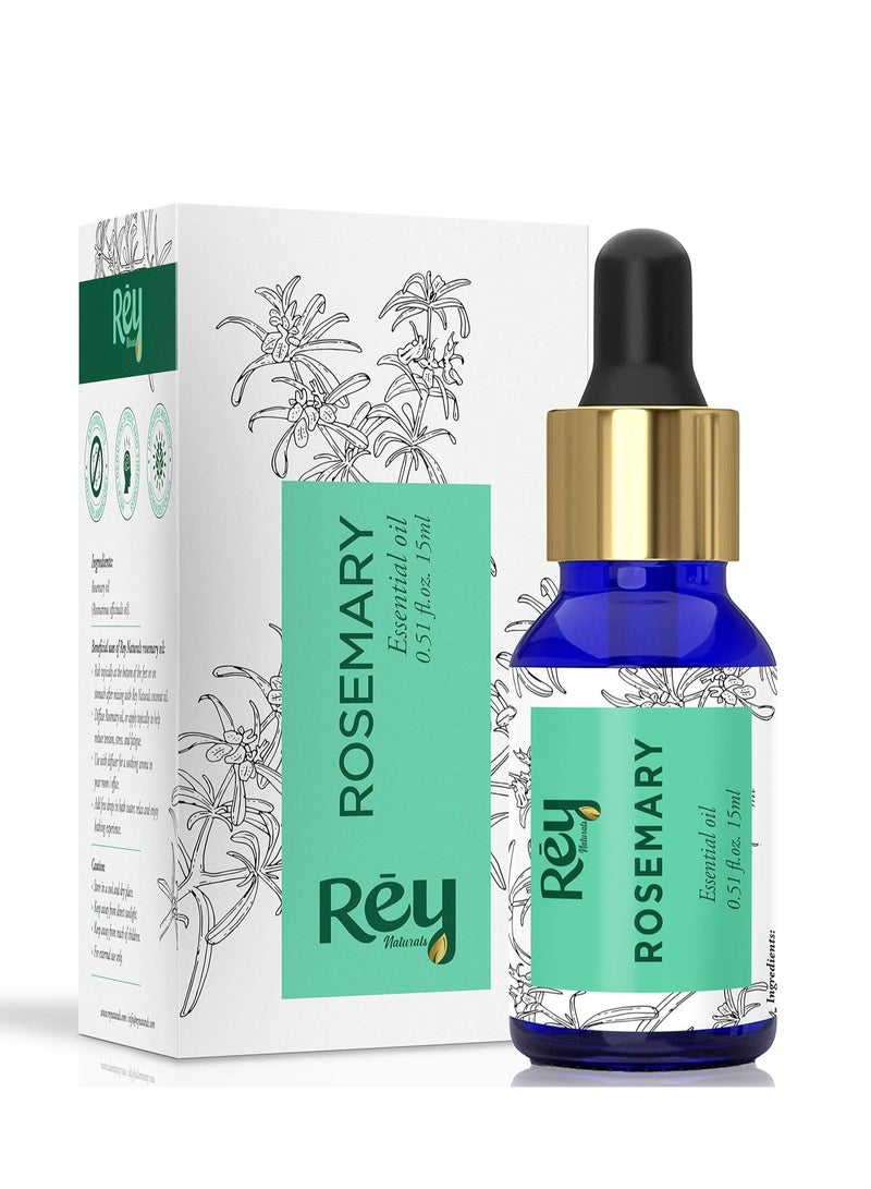 ري زيت الروزماري العطري لنمو الشعر علاجي 100% طبيعي للشعر والبشرة والجسم من ري ناتشورالز 15 مل - Image 1