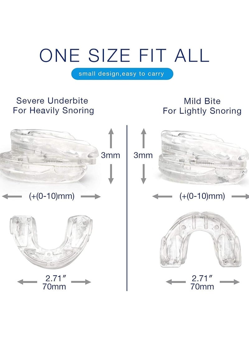 Adjustable Anti Snoring Devices, Anti Snore Mouth Guard, Anti Snoring Mouthpiece, Snoring Solutions Comfortable Snoring Aids for Men Women, Reusable Anti Snore Devices - Image 4