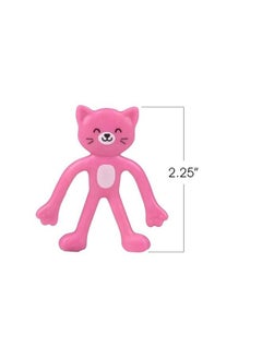 ArtCreativity Mini Bendable Cat Assortment Set Of 48 Flexible Figures In Assorted Colors Birthday Party Favors For Boys & Girls Stress Relief Fidget Toys Goody Bag Fillers For Kids  - Image 4