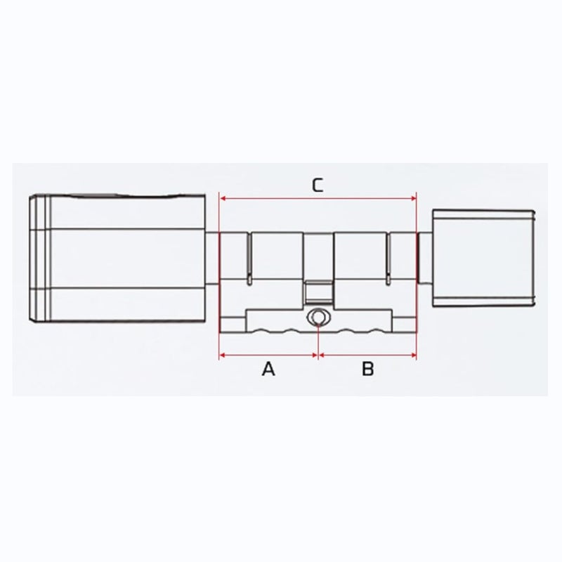 Fingerprint Door Lock Silver 40x40MM 4 Unlock Methods Intelligent Door Lock - Remote Access Via APP Sensitive Recognition Door Lock Cylinder for Home Family Users Including Elderly And Kids - Image 5