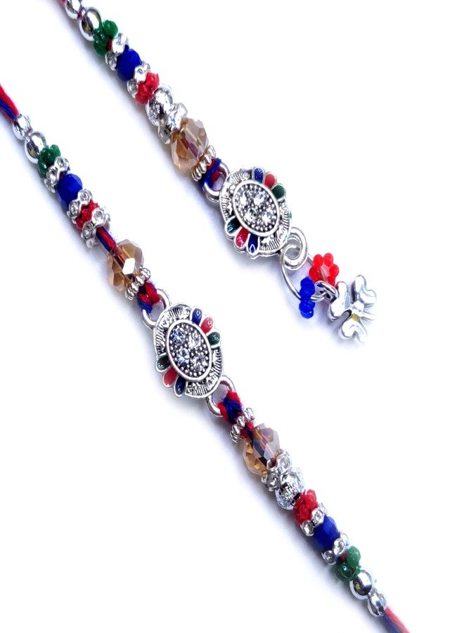 OAFISH Handicraft Storerom presents Traditional Designer Lumba Rakhi for Bhaiya/Bhabhi on Raksha Bandhan gifting, STANDARD, no gemstone - Image 1
