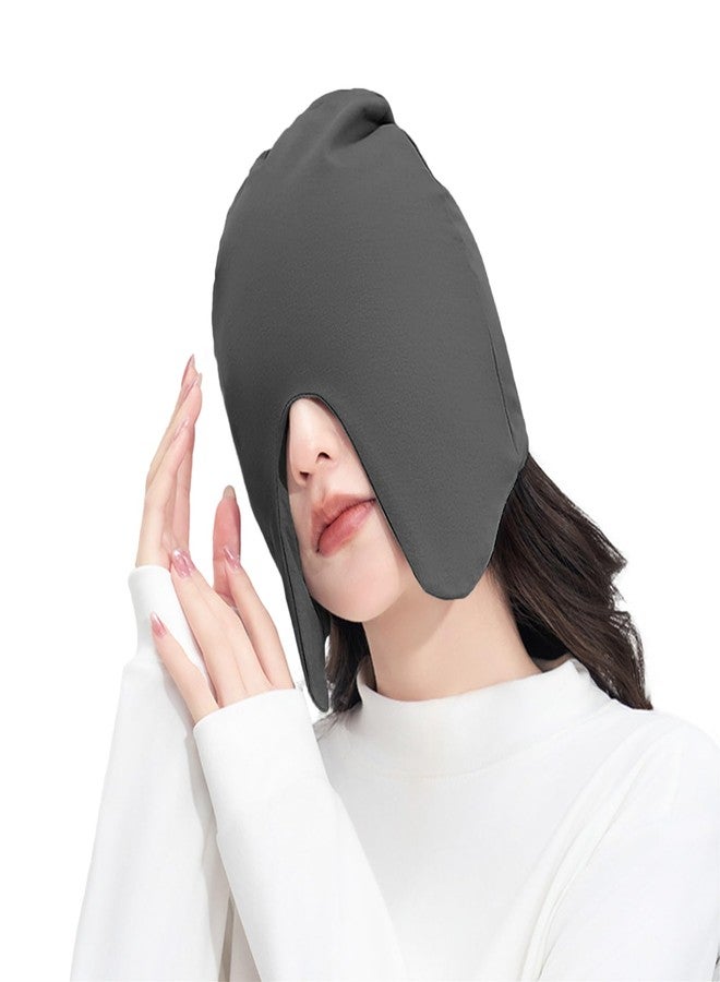 BXT Light Blocking Deep Sleep Mask Cap Elastic Soft Breathable Travel Napping Sleep Cap Hat for Women Men - Image 1