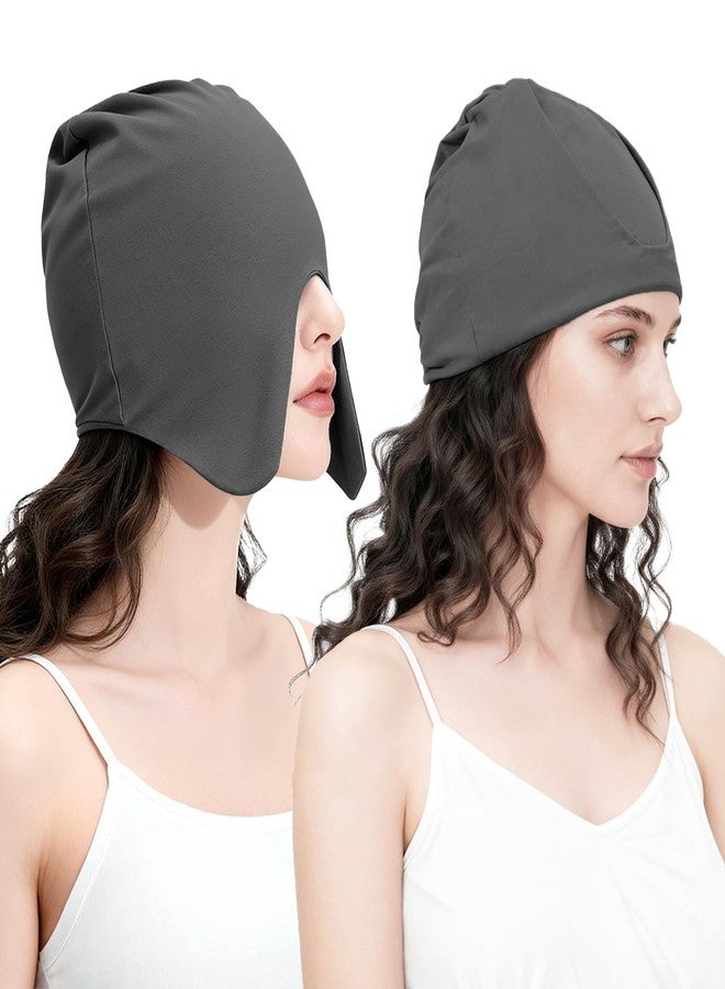 BXT Light Blocking Deep Sleep Mask Cap Elastic Soft Breathable Travel Napping Sleep Cap Hat for Women Men - Image 2