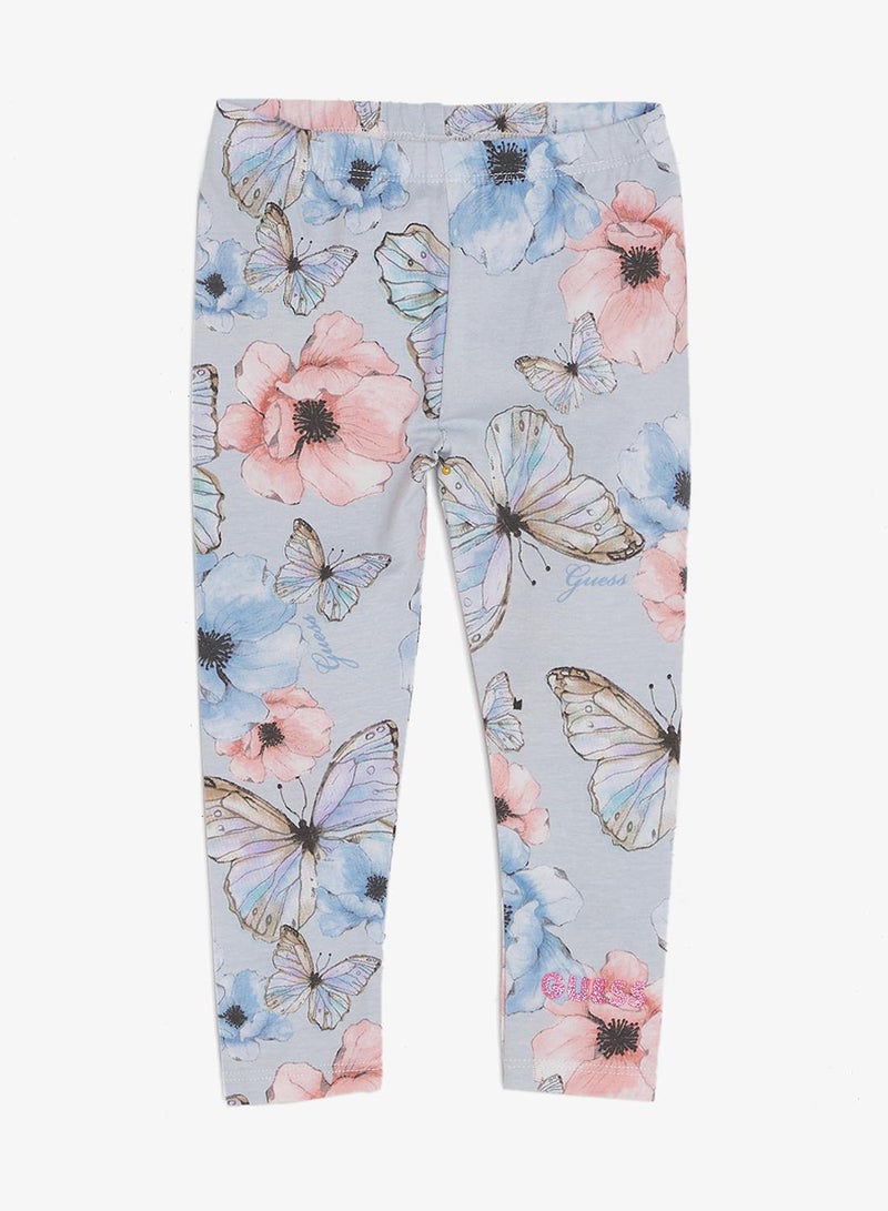 GUESS Infant Printed Crew Neck T-Shirt And Leggings Set - Image 5