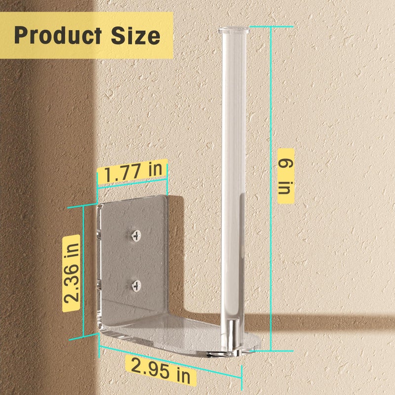 Durmmur 2 Pack Hat Racks for Baseball Caps, Acrylic Hat Organizer, Hat Hooks for Wall, Hat Holder Storage Organizer, Hat Hanger Strong Adhesive/Wall Drilled for Door, Bedroom, Closet(Clear 6 in) - Image 3