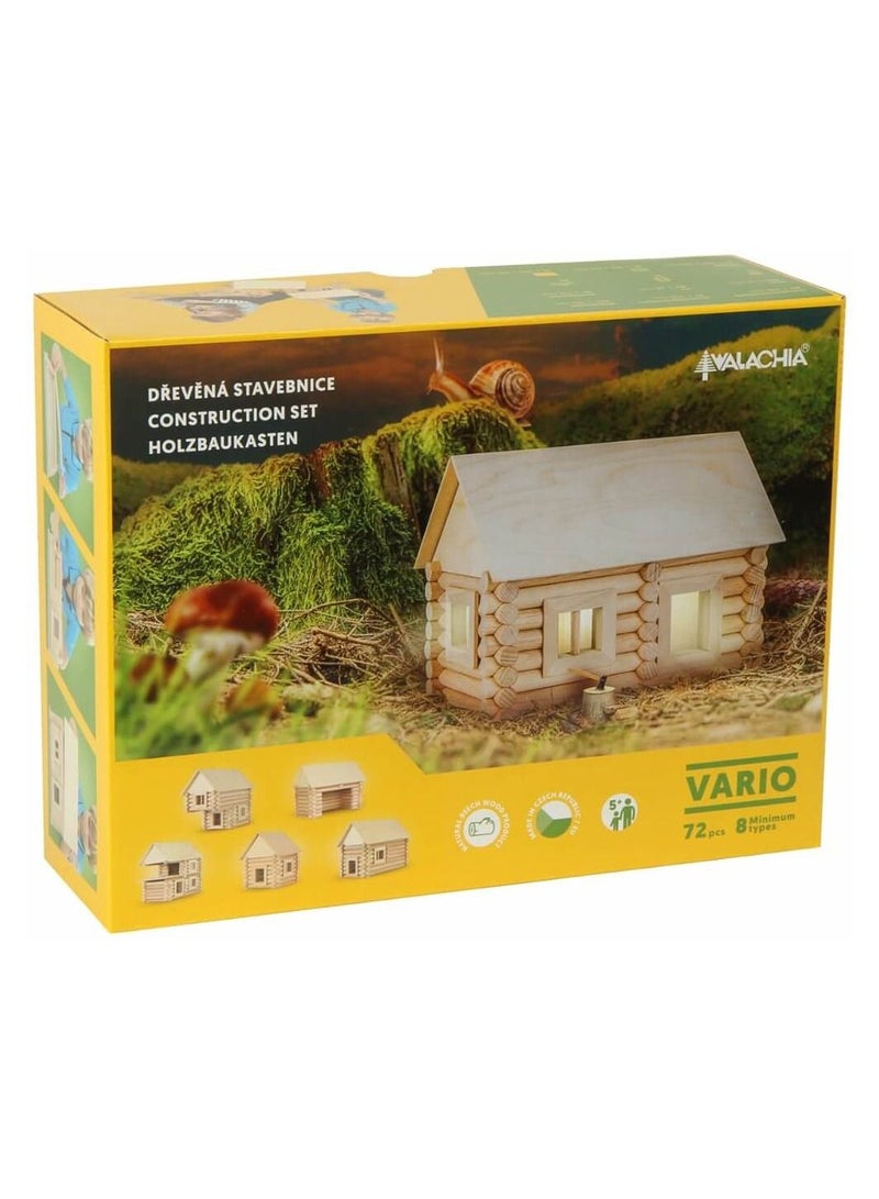 WALACHIA Vario 72 Pieces Wood Building Toy - Image 2