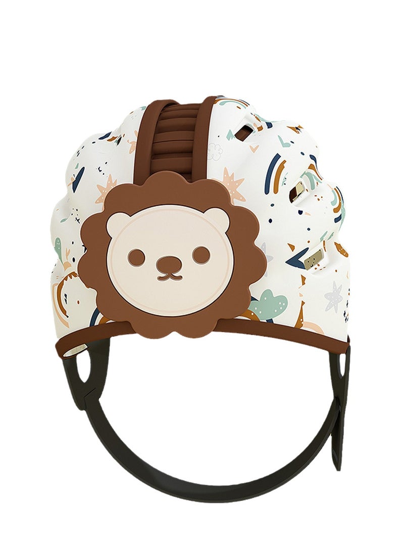 Toddler learning to walk anti-collision hat Baby anti-fall hat Baby safety hat Children learning to walk safety helmet Head protection cap  - Image 1