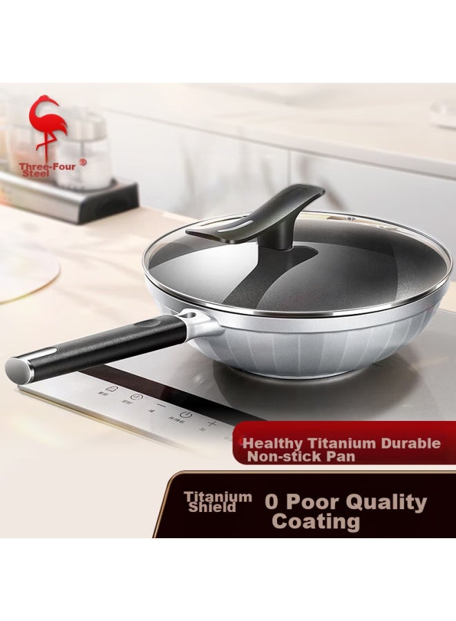 SSGP San Si Steel Wok Zhangqiu Stir-fry Non-coated No-se Gas Stove-specific Seasoned Iron Round Bottom Forged 34cm 37833 - Image 1