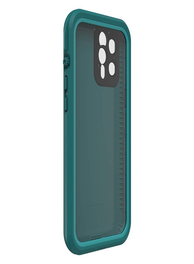 لايف بروف جراب LifeProof FRĒ Series لهاتف iPhone 12 Pro Max - FRĒE DIVER (أعماق المحيط/أزرق طاووسي)، مقاوم للماء بمعيار IP68، مزود بواقي شاشة مدمج، وحماية لغطاء المنفذ، يُثبت على MagSafe - Image 5