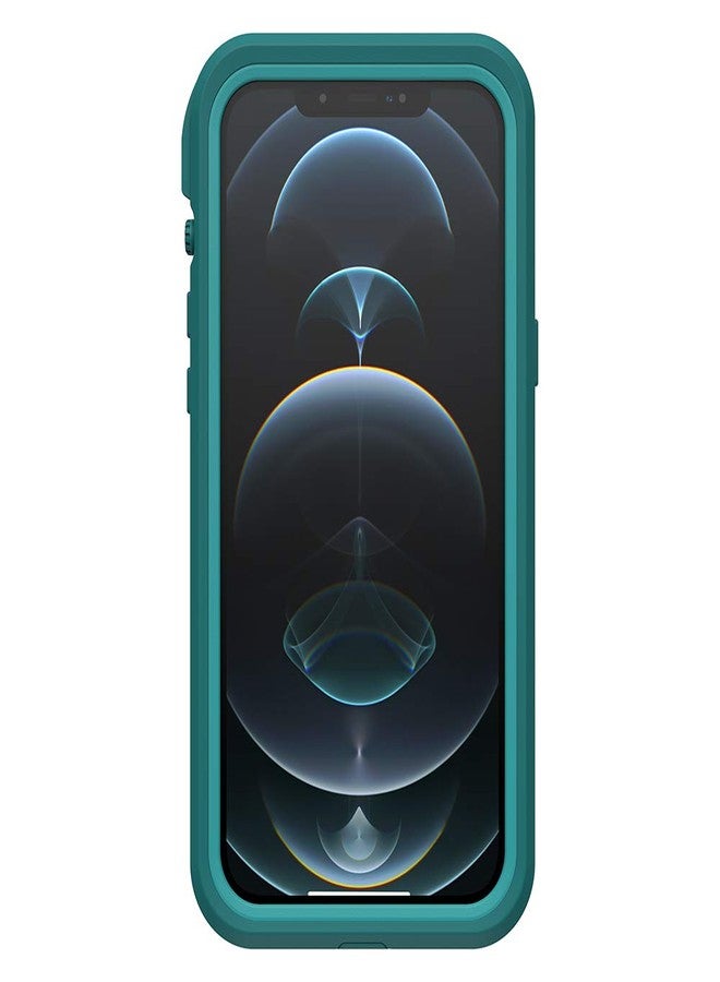 لايف بروف جراب LifeProof FRĒ Series لهاتف iPhone 12 Pro Max - FRĒE DIVER (أعماق المحيط/أزرق طاووسي)، مقاوم للماء بمعيار IP68، مزود بواقي شاشة مدمج، وحماية لغطاء المنفذ، يُثبت على MagSafe - Image 4