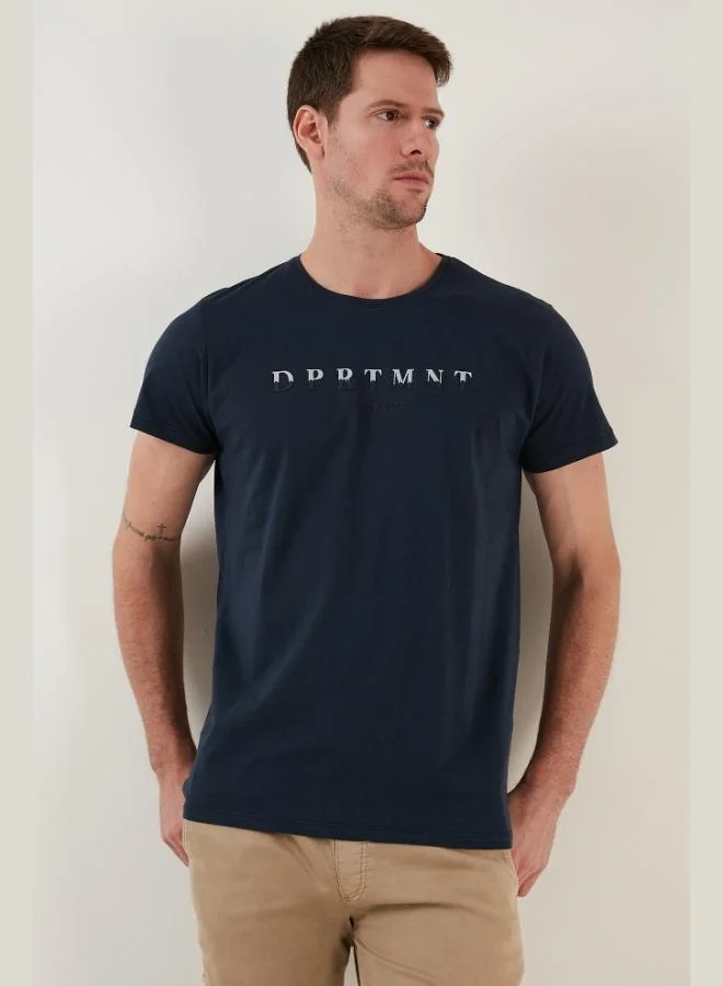 Buratti  Buratti Printed Crew Neck Cotton Slim Fit T Shirt Men's T-Shirt 541DPRTMNT24 for Men | Best Price UAE