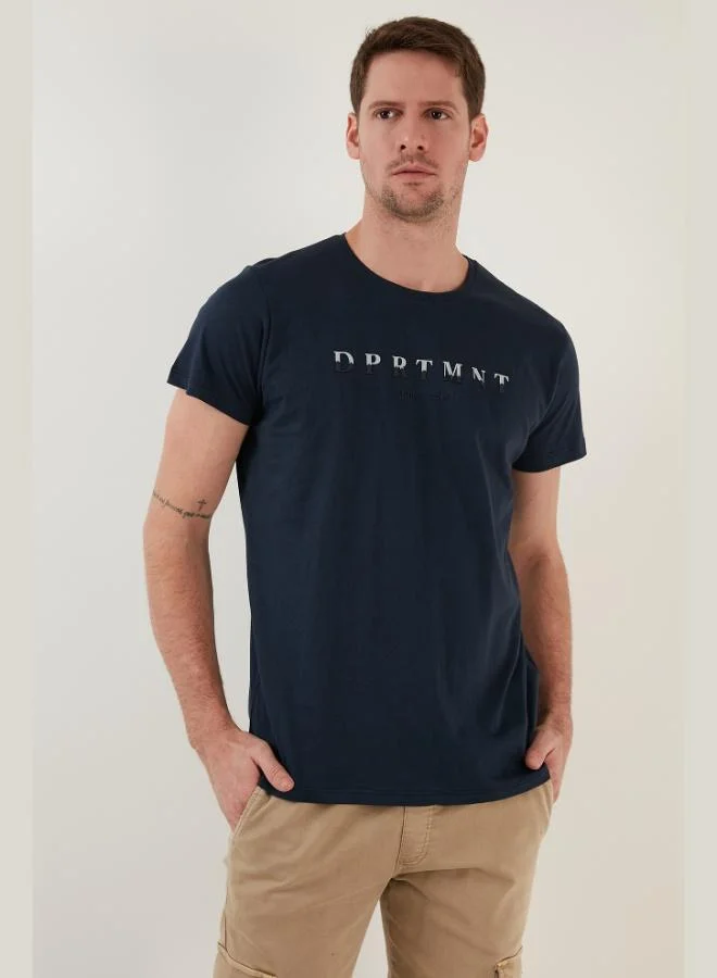 Buratti  Buratti Printed Crew Neck Cotton Slim Fit T Shirt Men's T-Shirt 541DPRTMNT24 for Men | Best Price UAE