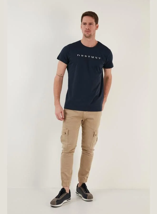 Buratti  Buratti Printed Crew Neck Cotton Slim Fit T Shirt Men's T-Shirt 541DPRTMNT24 for Men | Best Price UAE