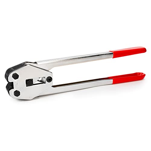 IDL Packaging C-3004 Heavy Duty Sealer & Crimper for 1/2” Polypropylene (PP) Strapping - Heat-Treated Durable Tool with Ergonomic Design - Long Handles Mean Less Effort in Closing The Seal - Image 1
