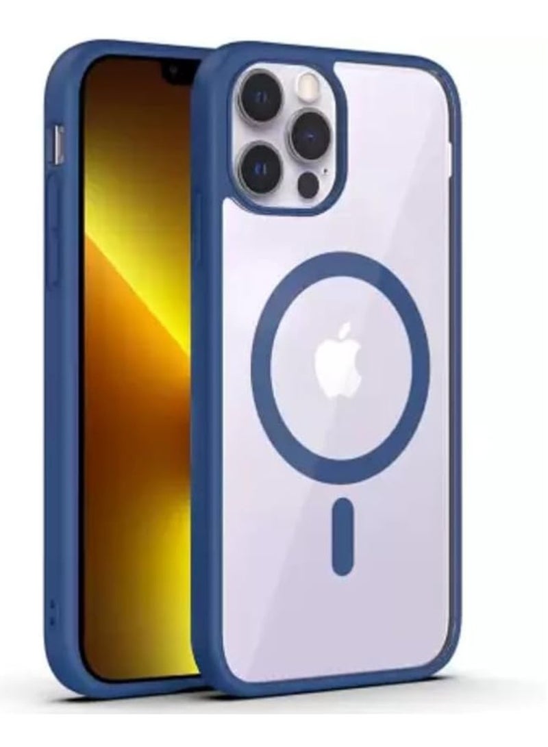 DIGI CORE iPhone 14 Pro Case Mag-Safe Case 6.1 inch Anti-Yellowing Military Drop Protection Shockproof Protective Phone Magnetic Case 6.1 inch For iPhone 14 Pro Magsafe Case  Blue