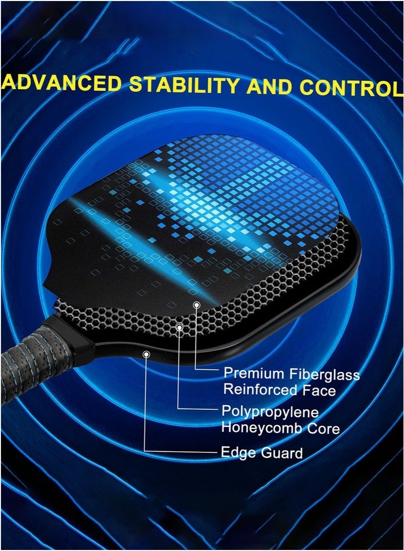 Arabest Pickleball Paddle Set, USA Pickleball Approved(PA) Pro Graphite Pickleball Set, Polypropylene Honeycomb Core, Cushion 4.72In Grip, Portable Bag/Paddle Cover  - Image 5