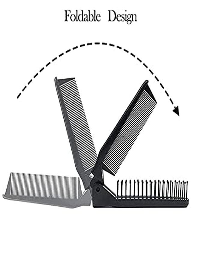 GITGRNTH Portable Travel Folding Comb Brush Compact Foldable Hair Brush For Travelling Pocket Size Comb Double Headed for Women & Men (Pack Of 1) - Image 2