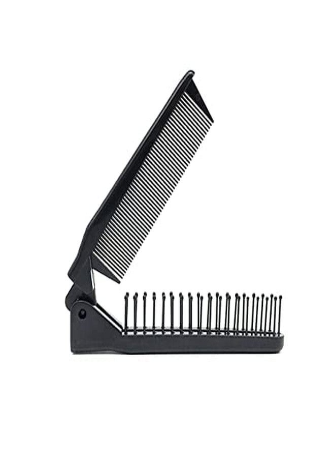 GITGRNTH Portable Travel Folding Comb Brush Compact Foldable Hair Brush For Travelling Pocket Size Comb Double Headed for Women & Men (Pack Of 1) - Image 1