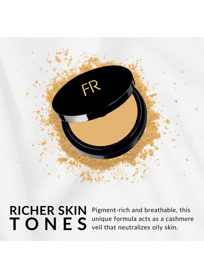 Flori Roberts Luxury Oil Blotting Pressed Powder by Flori Roberts, Long Lasting Oil and Shine Control, Flawless Complexion for Women of Color or Deeper Skin Tones  - Image 5