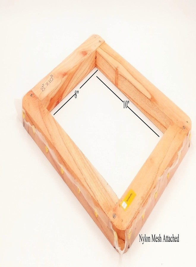 Sumikrafts Screen Printing Kit – Wooden Screen Printing Frames (4 Assorted Sizes) | 6”x8”, 8”x10”, 10”x12”, 12”x15” | Pre-Stretched Nylon Mesh No.16 + 1 Meter Extra Mesh | Ready to Use for Fabric & Craft Printing - Image 5