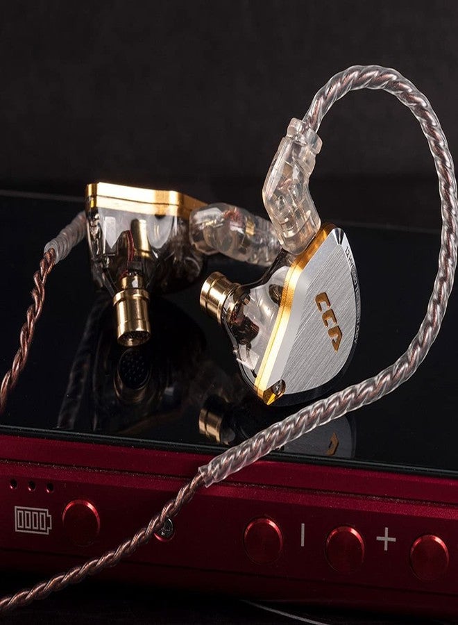 سي سي أيه سماعات أذن داخلية CCA C12، 5BA 1DD، هجينة، عالية الدقة، عازلة للضوضاء، ستيريو، سلكية، مثالية للموسيقيين، وعشاق الموسيقى، والمغنين، ومنسقي الأغاني (دي جيه). - Image 2