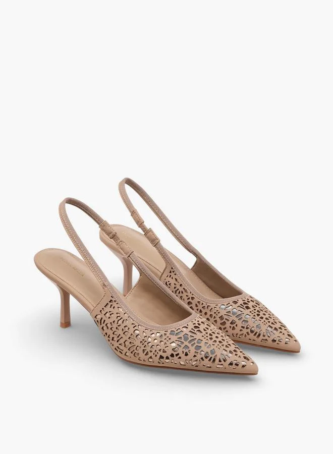 Flora Bella Women Cutwork Slingback Shoes