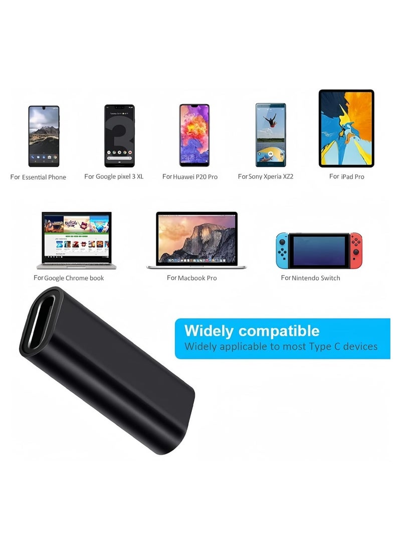 "محول USB C أنثى إلى أنثى - كابل تمديد نوع سي بسرعة 10 جيجابايت في الثانية، يدعم مزامنة البيانات والشحن، متوافق مع ماك بوك، آيباد برو، وسامسونج"