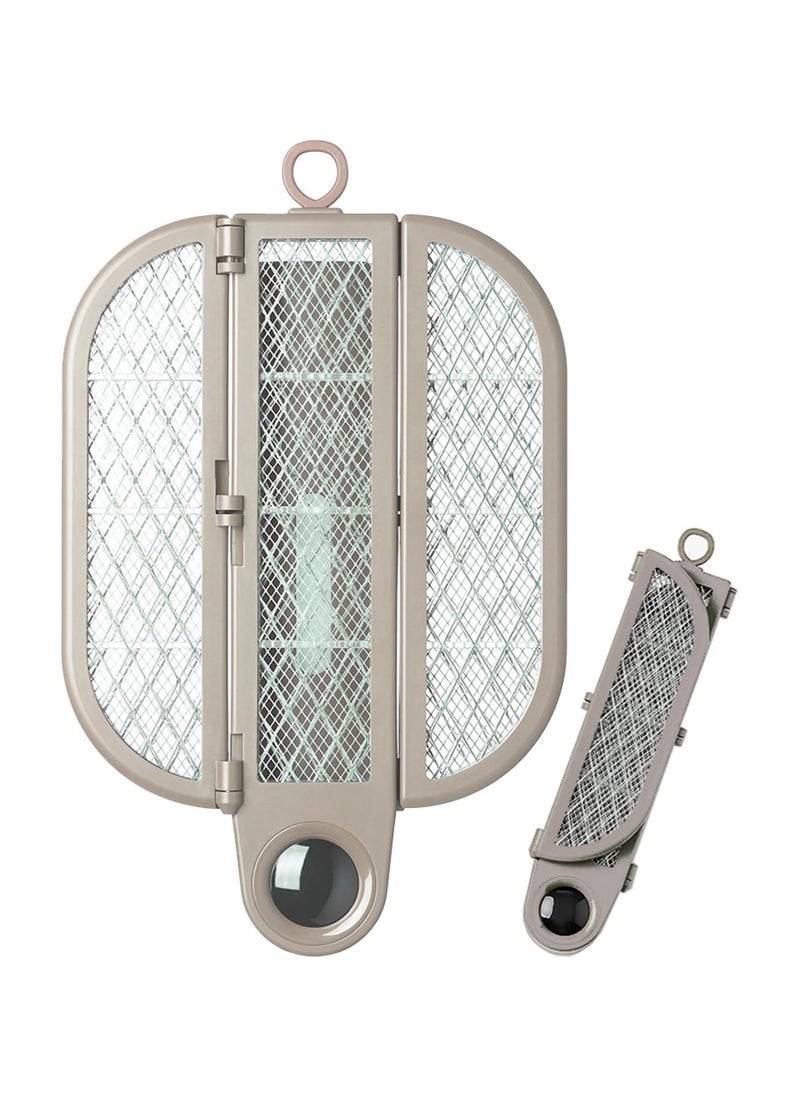 General - Foldable Electric Insect Killer Racket Mosquito Trap UV Light Source Attractor Powerful Electric Shock Insect Trap USB Rechargeable Safety Net Power Display Lightweight Pest Repellent - Image 1