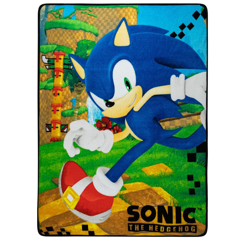 Franco Kids Bedding Super Soft Micro Raschel Throw, 46 in x 60 in, Sonic The Hedgehog, Anime - Image 5