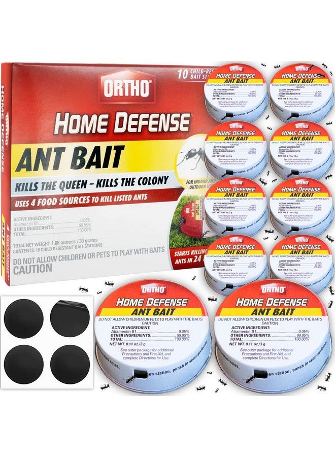 أورثو مصائد النمل الداخلية من شركة ORTHO Home Defense، عبوة من 10 قطع - مصائد النمل المعدنية واللاصقة للاستخدام الداخلي والخارجي - مصائد النمل ومصائد طُعم النمل للاستخدام الداخلي - مصائد النمل الخارجية، طُعم النمل الخارجي  - Image 1