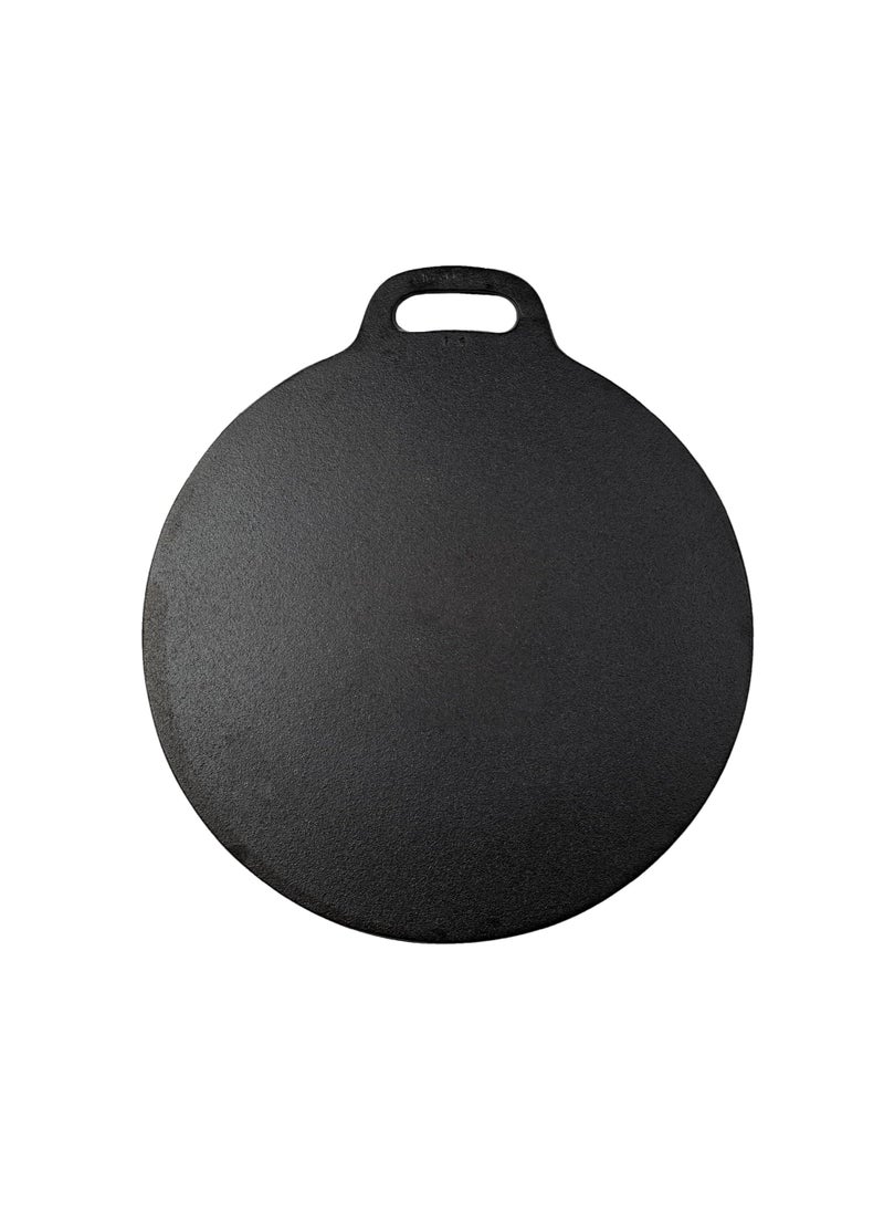 Ayda Pre-Seasoned Cast Iron Tawa Flat Dosa Pan, Pizza Pan, Made in India, 28cm  - Image 1