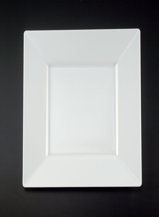 Square White Plastic Dinner Plates by Yoshi 10-3/4-inch 10 per Pack