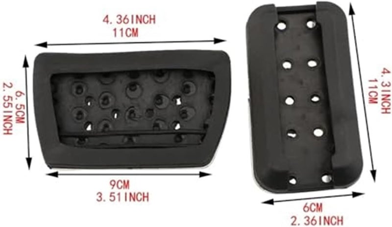 Wivplex Stainless Steel Pedal Pad Set - Image 3