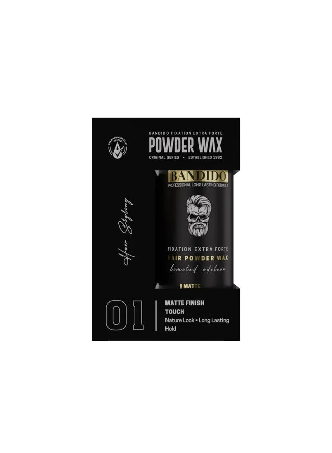 BANDIDO Matte Hair Powder Wax 32g | Extra Strong Hold | Instant Volume & Texture | Natural Matte Finish | Lightweight Hair Styling Powder for Men & Women - Image 4
