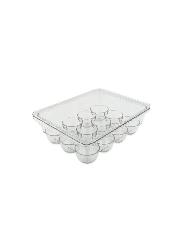 Transparent Plastic Egg storage Container with Lid To Organize the Kitchen  - Image 1