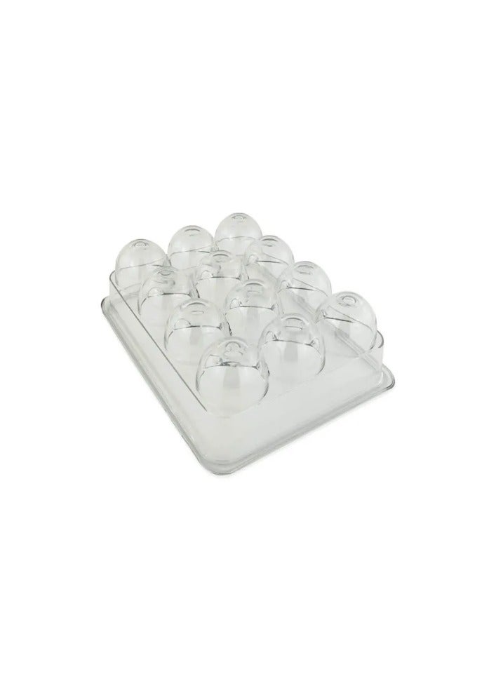 Transparent Plastic Egg storage Container with Lid To Organize the Kitchen  - Image 2