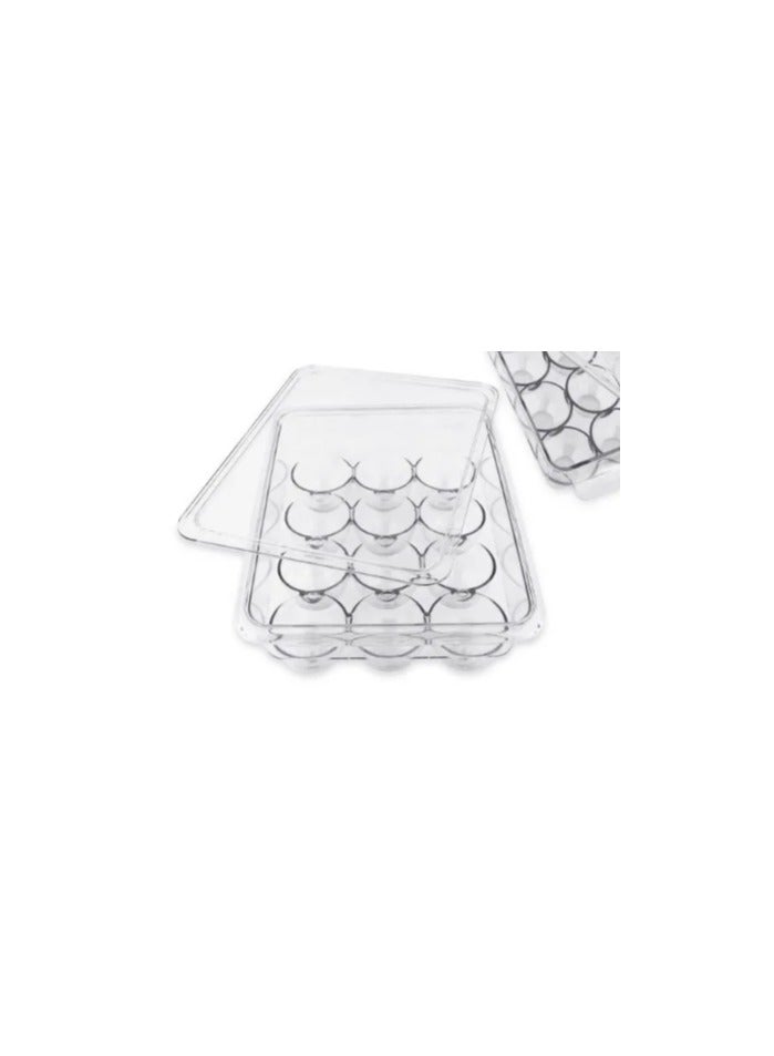 Transparent Plastic Egg storage Container with Lid To Organize the Kitchen  - Image 3